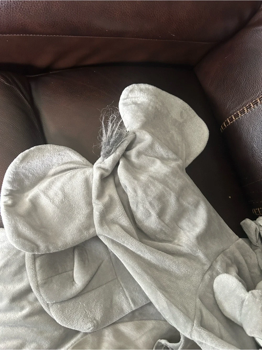 Kids Gray Mouse Costume with Hooded Ears size large see pics  Used 1x